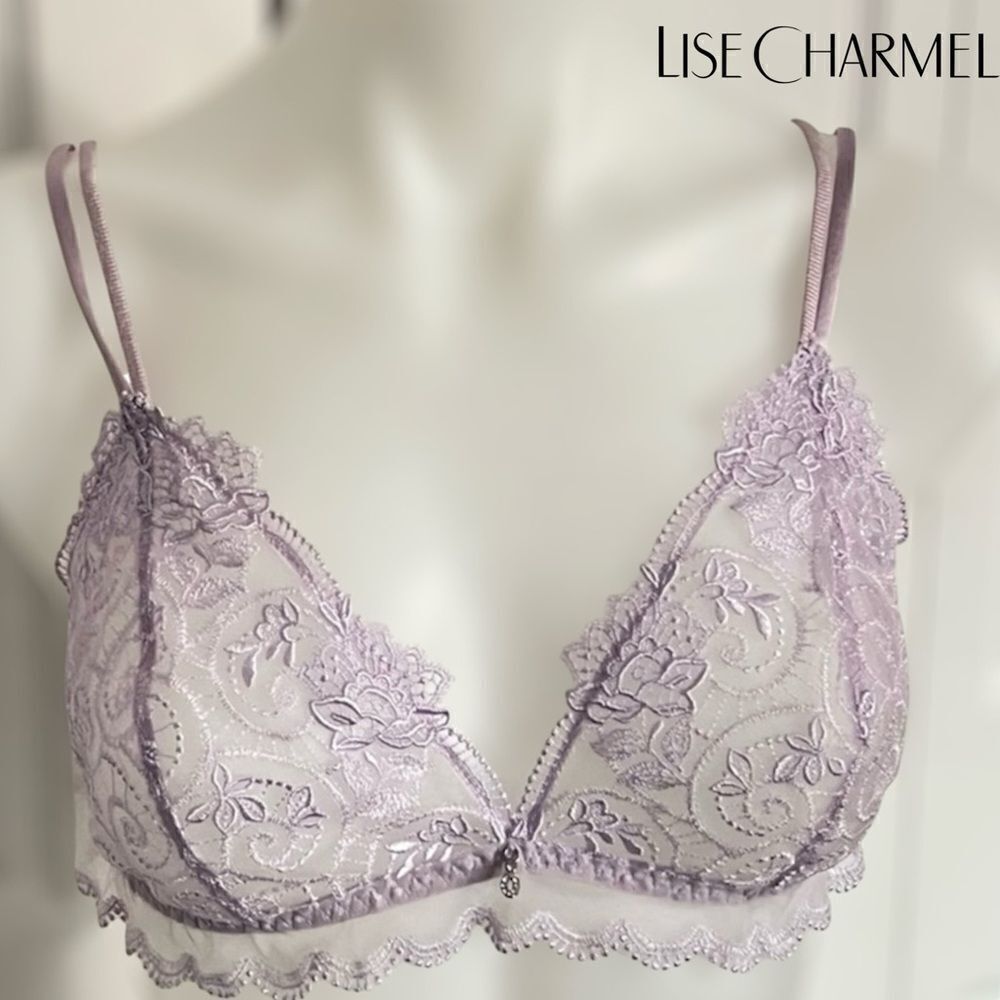 LISE CHARMEL Crystal Poesie half-cup bra NWT  40B or L